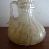 Vase with miniature handle Scavo Seguso Vetri d'Arte iridescent glass Murano 1950