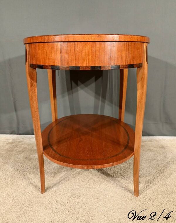 Table Guéridon en Acajou et Palissandre, Art Déco – 1930