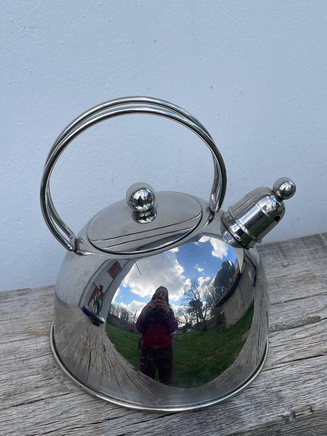 Bouilloire inox design 1980