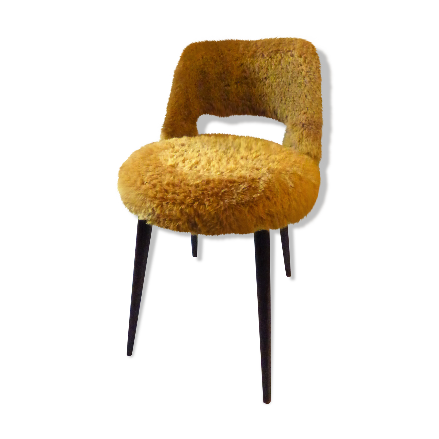 Chair faux fur vintage
