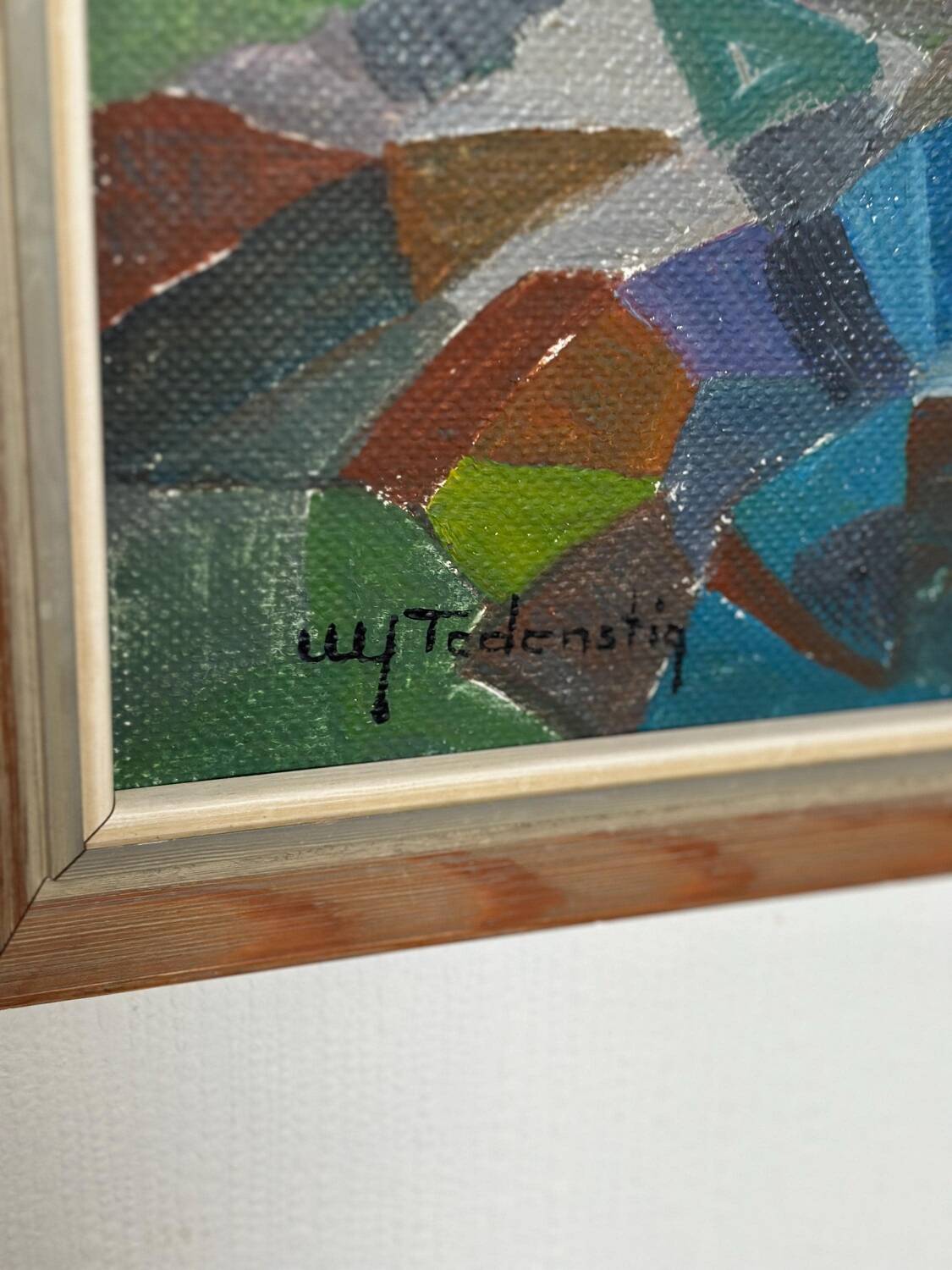 Swedish Oil on Canvas – “Autumn Landscape” by Ulf Tedenstig (1937–1999