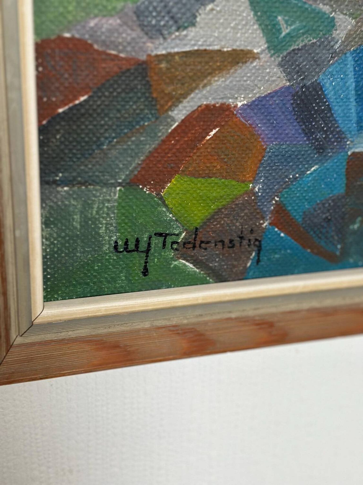 Swedish Oil on Canvas – “Autumn Landscape” by Ulf Tedenstig (1937–1999