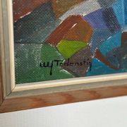 Swedish Oil on Canvas – “Autumn Landscape” by Ulf Tedenstig (1937–1999