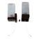 Pair of vintage wall sconces with etched glass and pull switch from the 1970s.