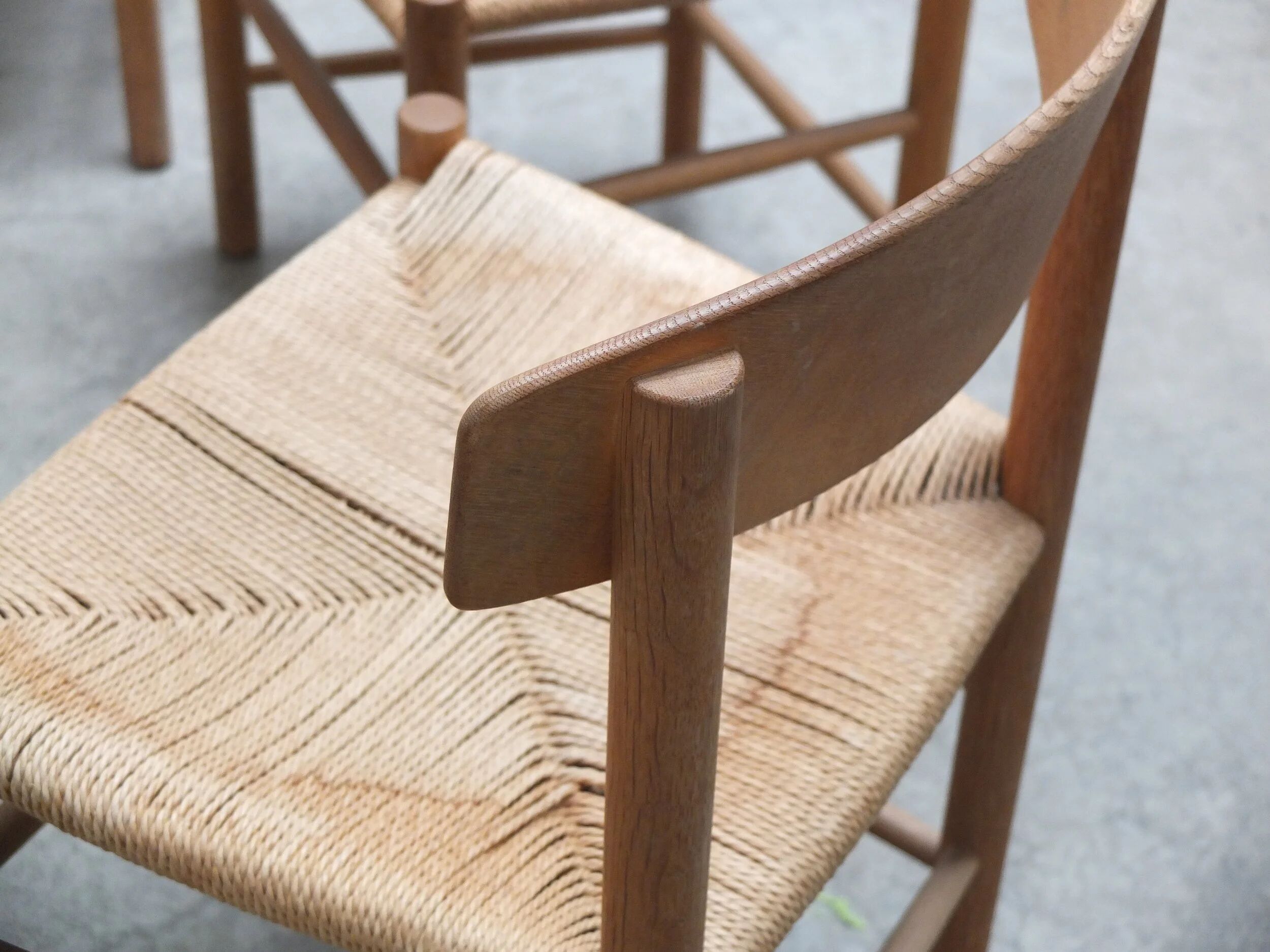 Ensemble précoce de 6 chaises de salle à manger 'J39' par Børge Mogensen pour FDB Møbler, 1947