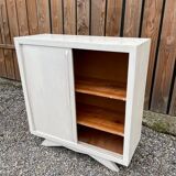 Vintage sideboard with sliding doors