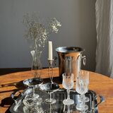 Small flared champagne bucket with 2 loops H20.5