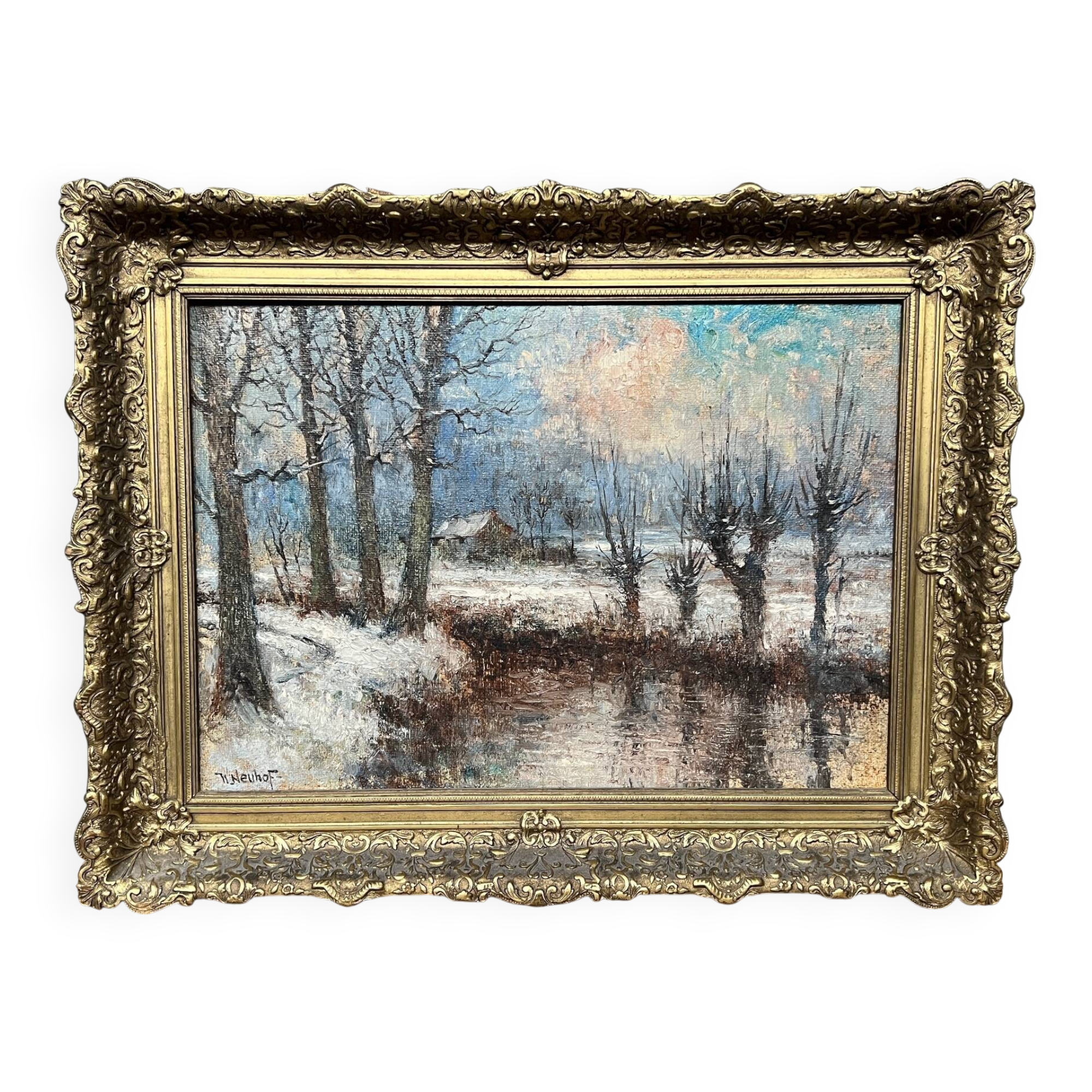 WJ (Walter) Neuhof (1904-1982), "Paysage d'hiver."
