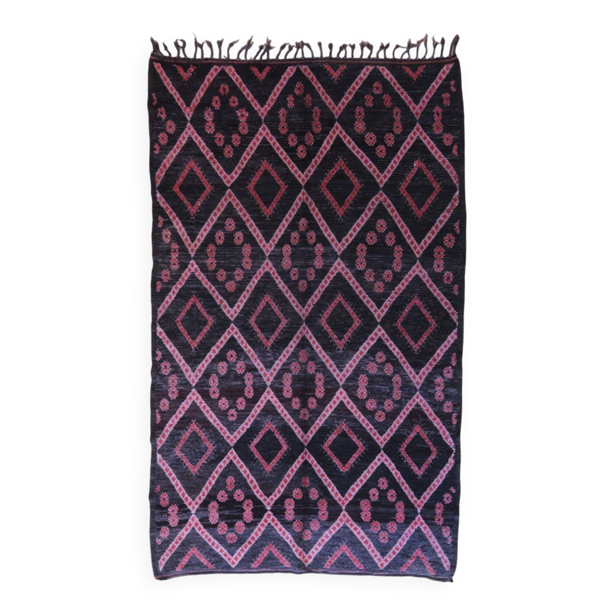 Vintage Black Collectible Rug - 346 x 200 cm