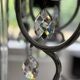 Murano crystal chandelier black lampshade