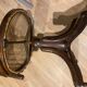 Swivel office chair wood cannage oak beech vintage old