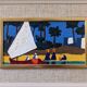 Mid-century swedish oil painting