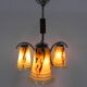 Art deco hanging lamp in glass