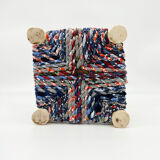 Mini Moroccan stool Boucherouite 22cm