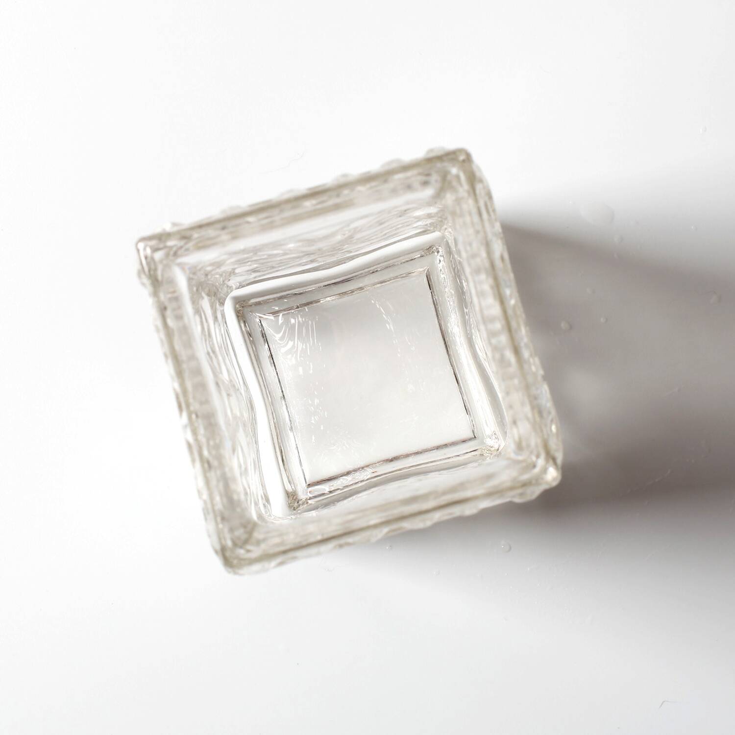 Mid-Century Pressed Glass Vase by Adolf Matura, Czech Repulic / 1970