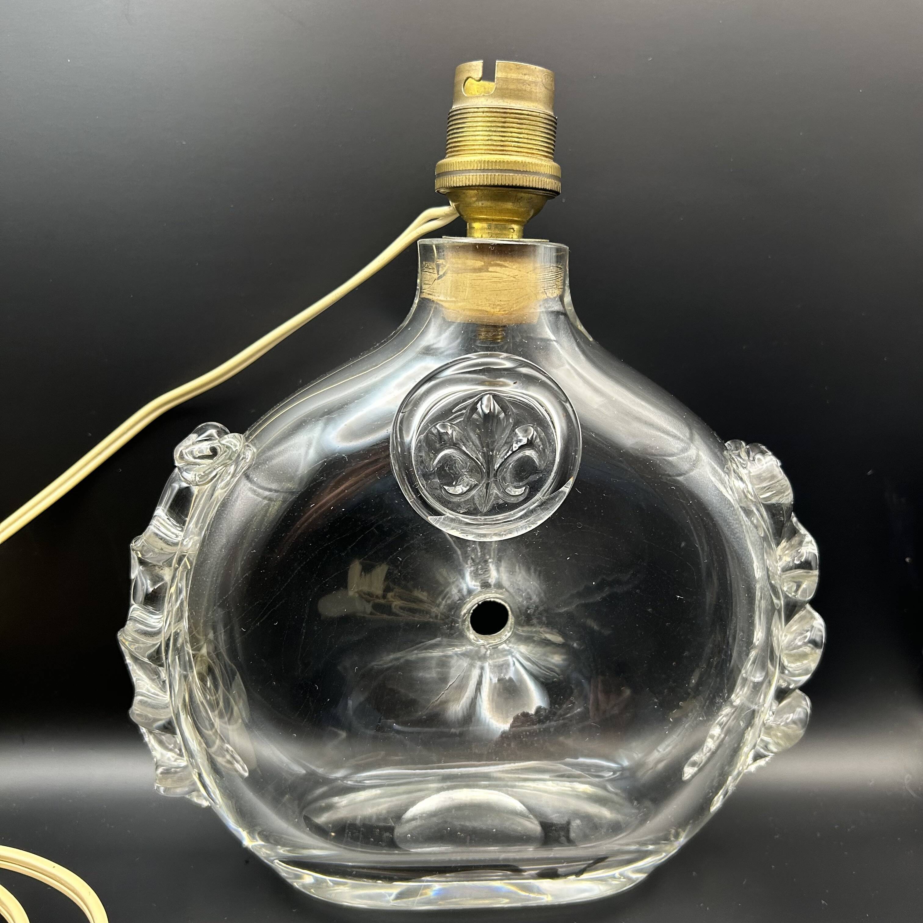 Daum France lamp fleur de lys model