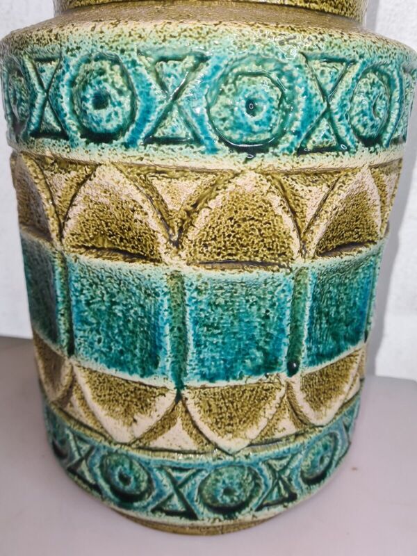 Vase en ceramique bay keramik west germany design xxeme