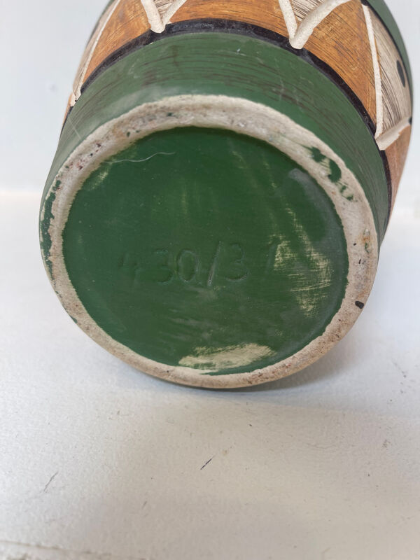 Vase pichet West Germany SPAR Keramik vert – céramique vintage années