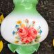 Floral lamp lenses