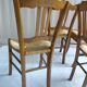 Series of 4 old mulched chairs