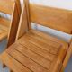 Set of 4 vintage brutalist chairs in solid oak from the 1960s.