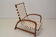 Art-deco adjustable armchair, designed by Jindrich Halabala,Restored,1930's