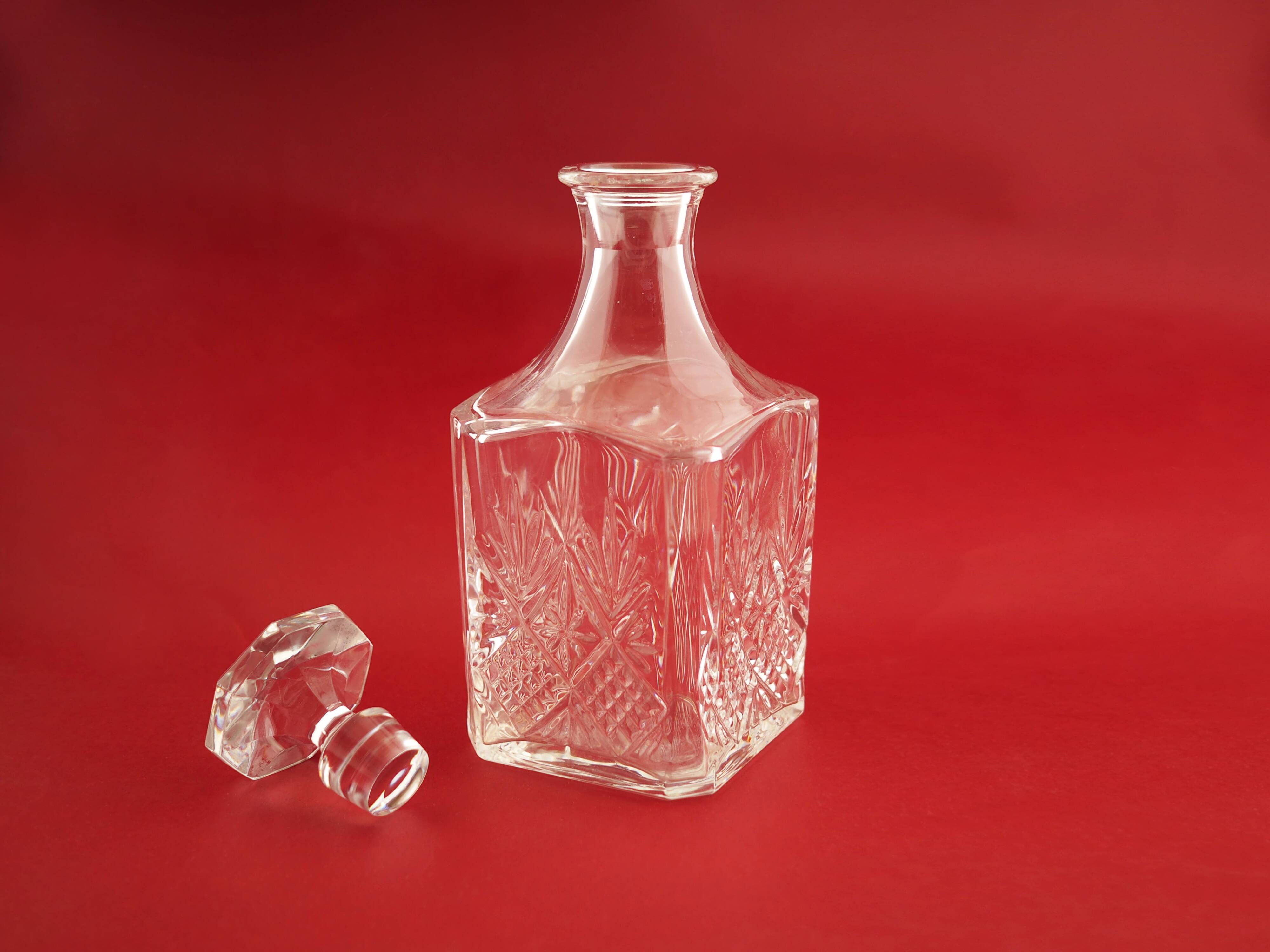 Glass decanter, Danish design, 1970s, production: Denmark