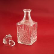 Glass decanter, Danish design, 1970s, production: Denmark