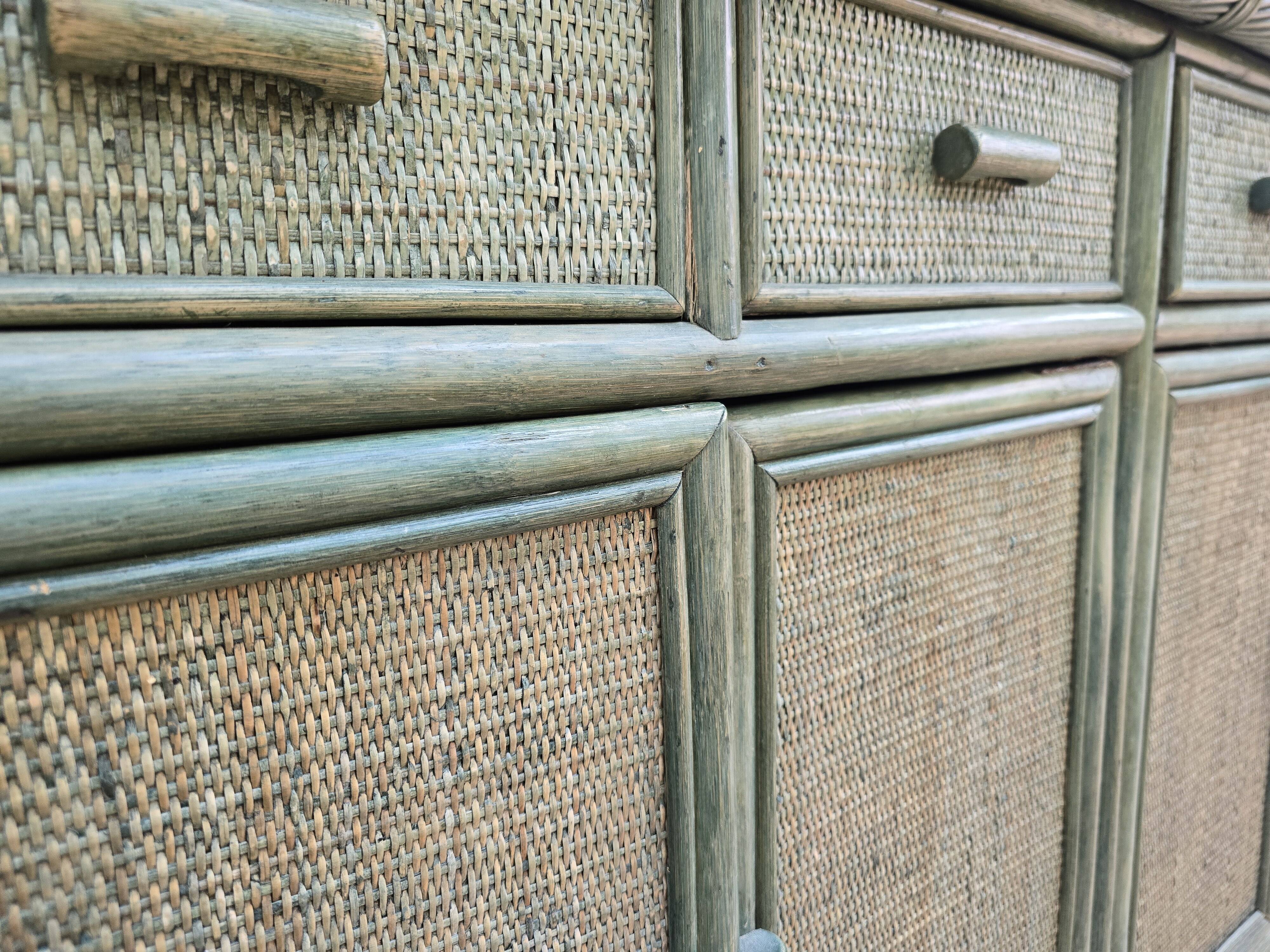 Rattan sideboard