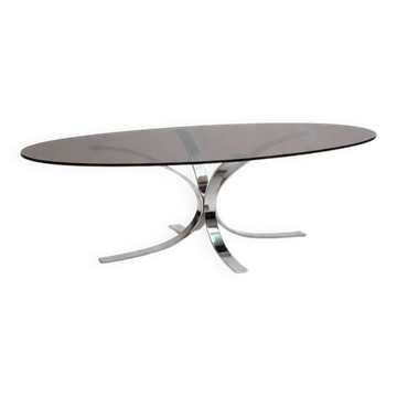 Table basse ovale vintage, 1970