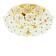 XL Mid-Century Floral Murano Glass Ceiling Light from Ernst Palme, 1970s