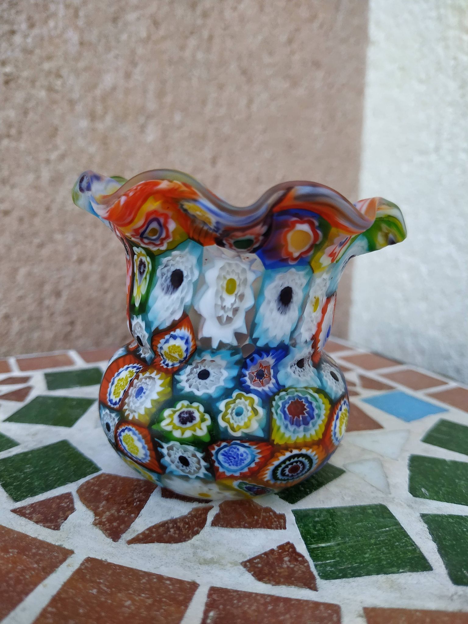 Millefiori vase from Murano