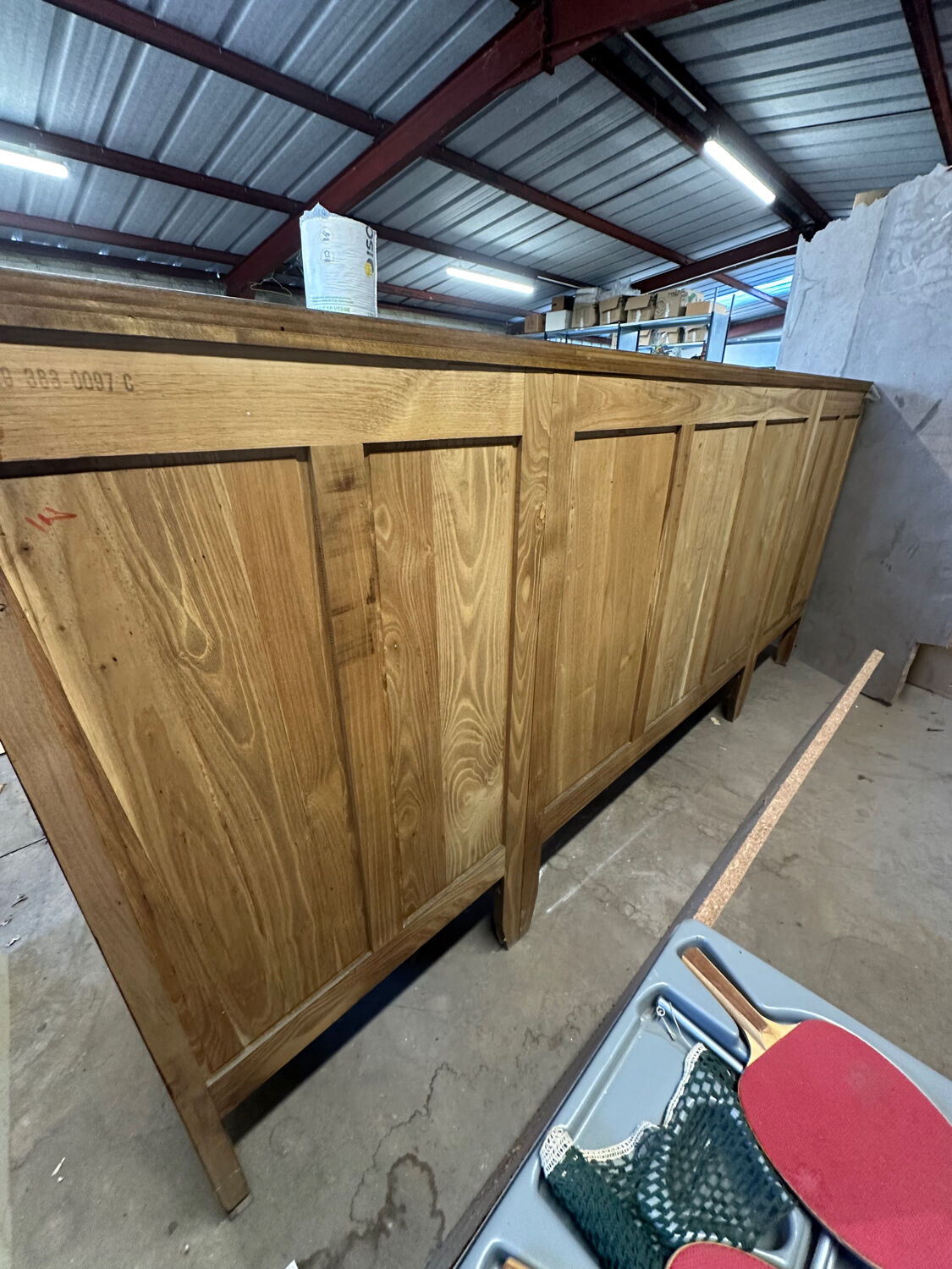 Large dining room buffet in marquetry – Louis XV style – 20th century