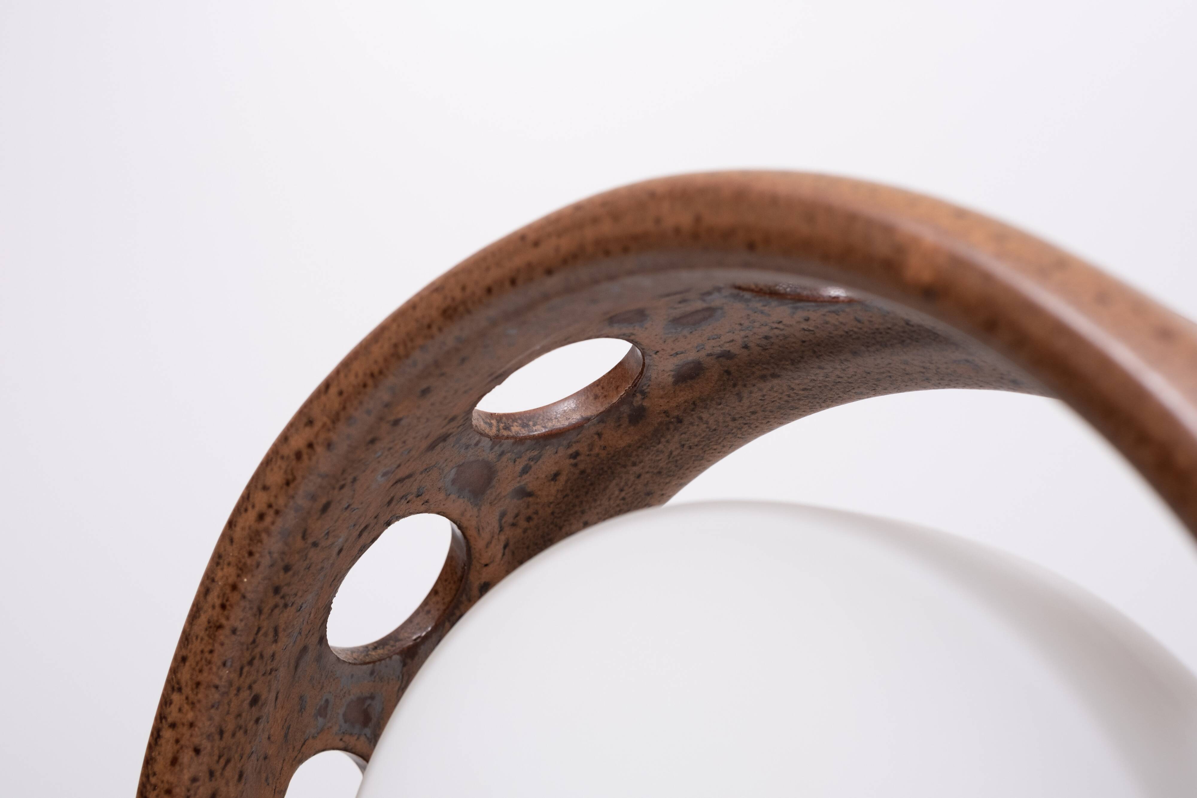 Round Ceramic Table lamp .1960s Germany