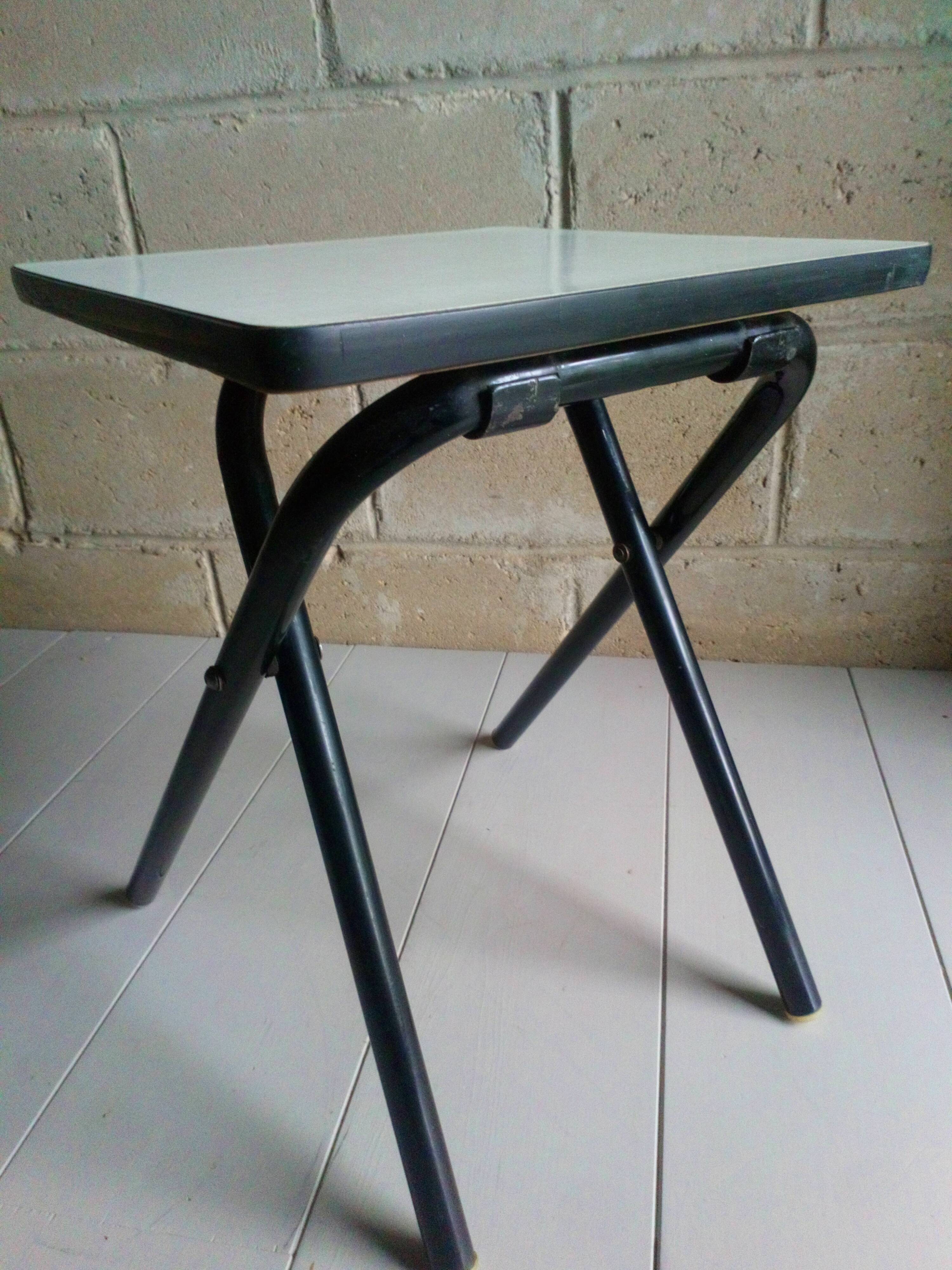 50s folding formica tabouret