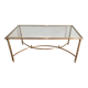 Neoclassical style brass coffee table by Maison Jansen