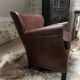 Fauteuil club en cuir