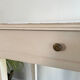 Small patinated wood table / desk / console / side table