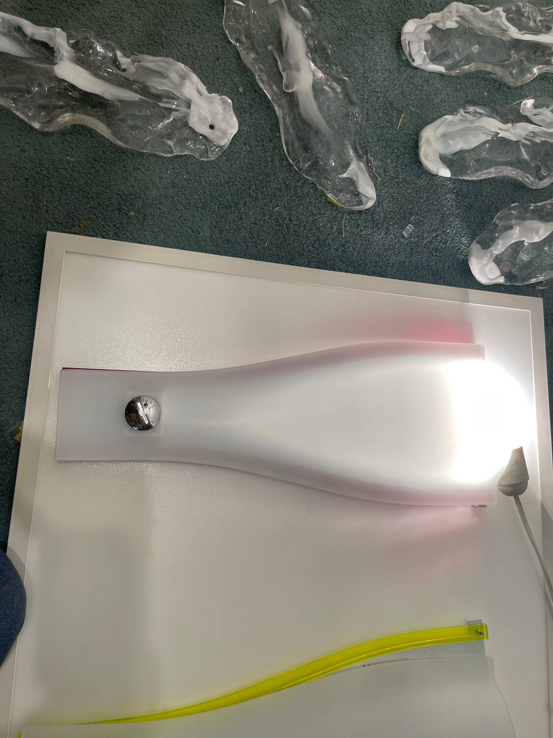 Italian glass walllights set of 2