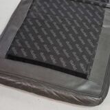 Durlet 'Jeep' Modular Sofa in Anthracite Grey Leather, Belgium 1970s