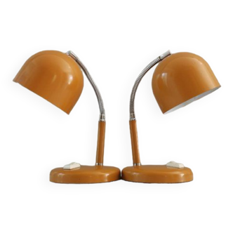 Pair of Italian desk lamps, 70s