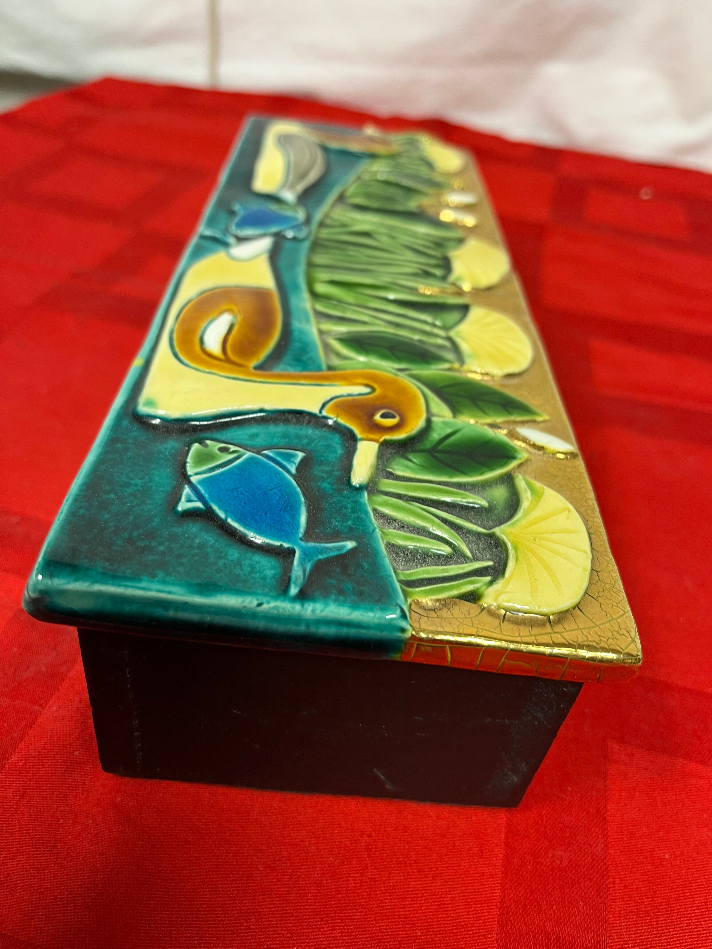 Ceramic duck box Mithe Espelt