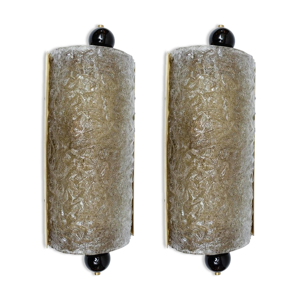 paire d’appliques en - verre murano
