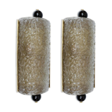 Pair of sconces in Murano glass