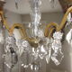 Old stamps chandelier