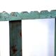 Burmese teak wall shelf with original green patina