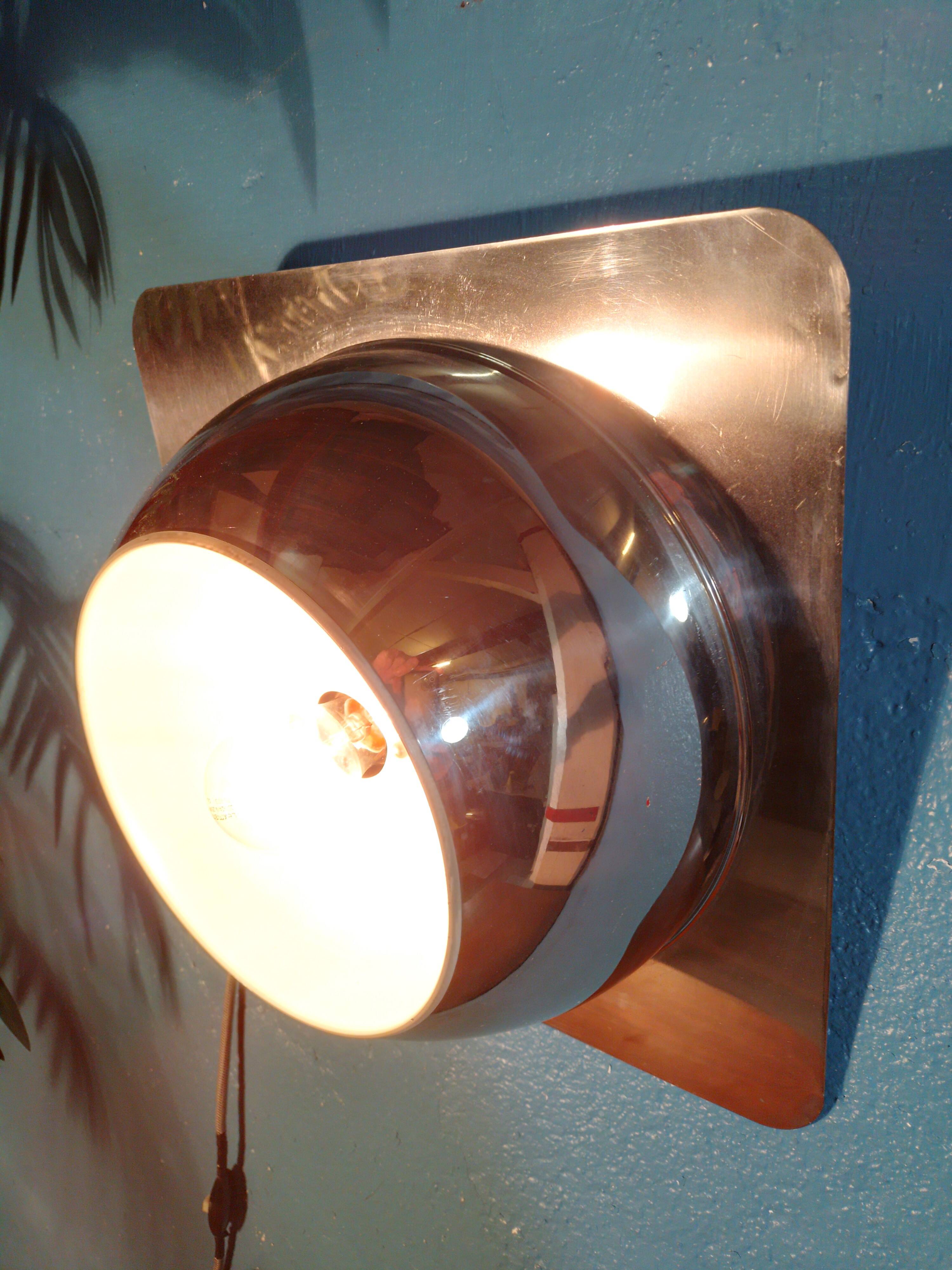 Space Age Reggiani Wall Light 1970s