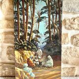 Pair of orientalist paintings signed Hager 1925