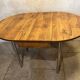 Vintage aluminum/wood table 1960/70