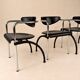 Set of 4 postmodern dining chairs by Arnold Merckx for Arco, 1980s